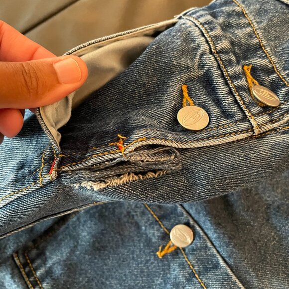 Vintage Bongo Cotton Overalls, girls YOUTH size L 14, painted jean dungarees - Picture 14 of 15